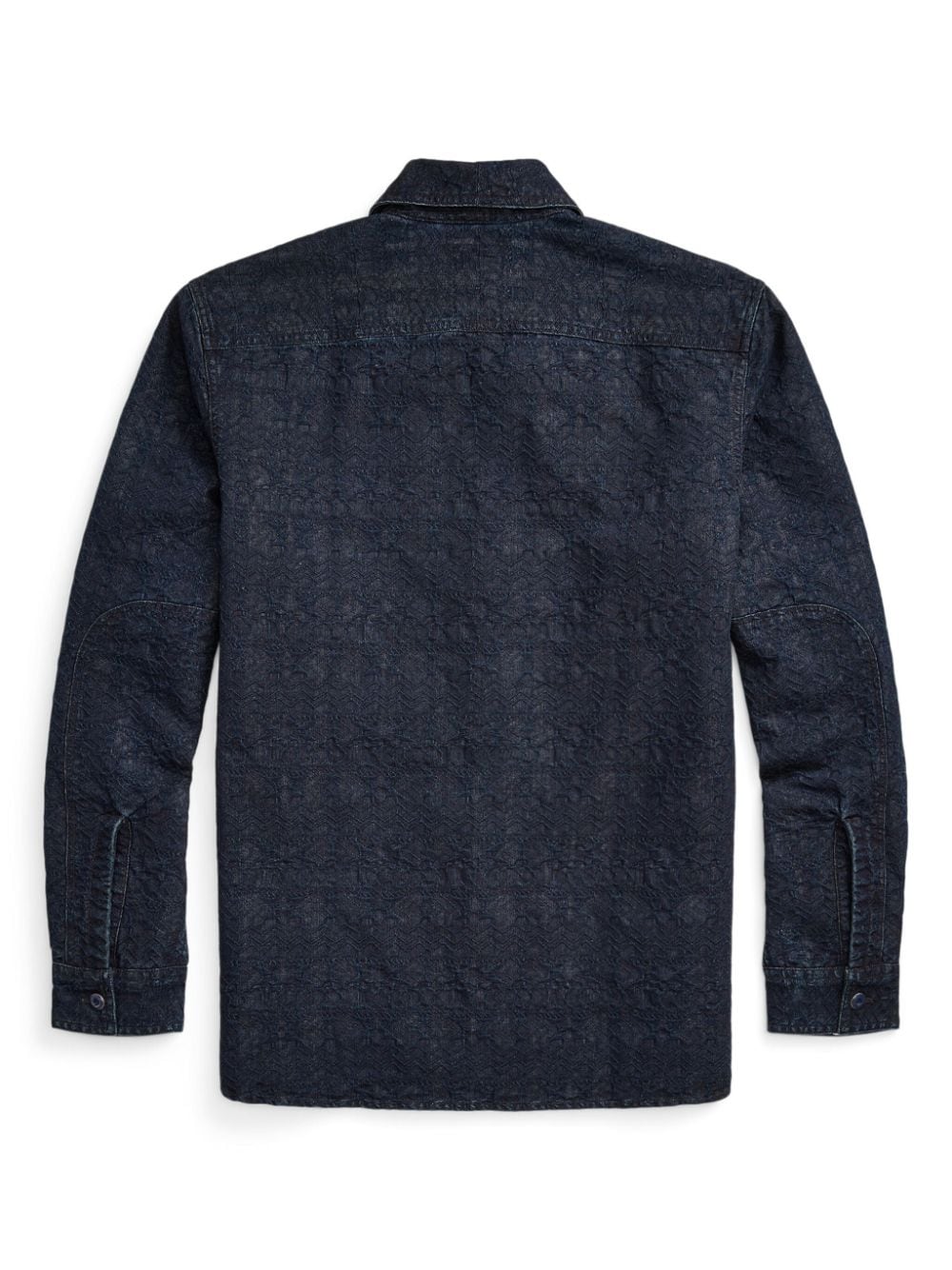 Ralph Lauren RRL Button-up overhemd met jacquard - Blauw