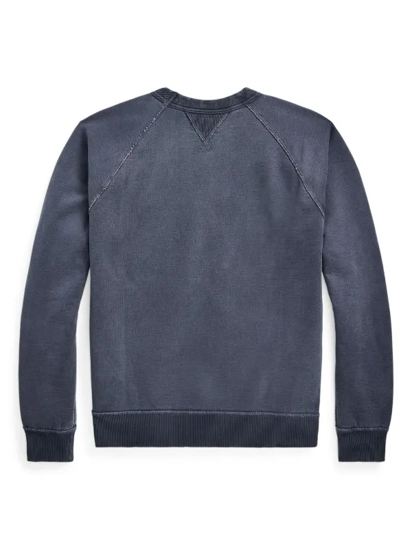 Ralph Lauren ダークブルー トレーナーＲＲＬ Ralph Lauren RRL crew-neck Cotton Sweater | Blue | FARFETCH