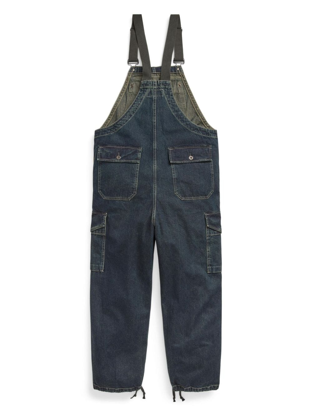 Shop Ralph Lauren Rrl Dawson Denim Overalls In Blue