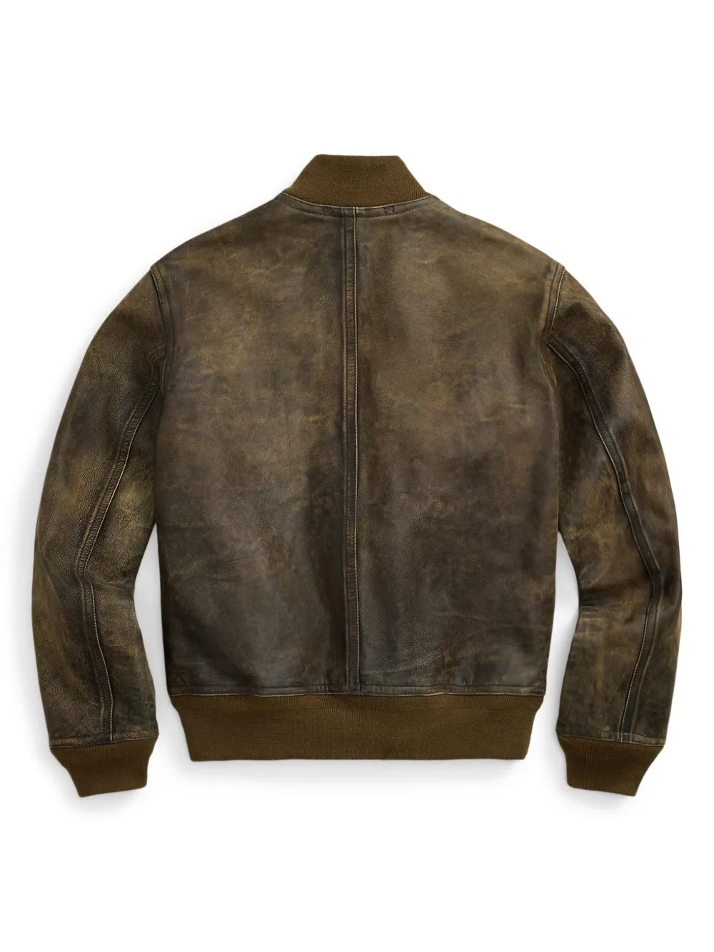 Image 2 of Ralph Lauren RRL Stanton Lederjacke im Distressed-Look