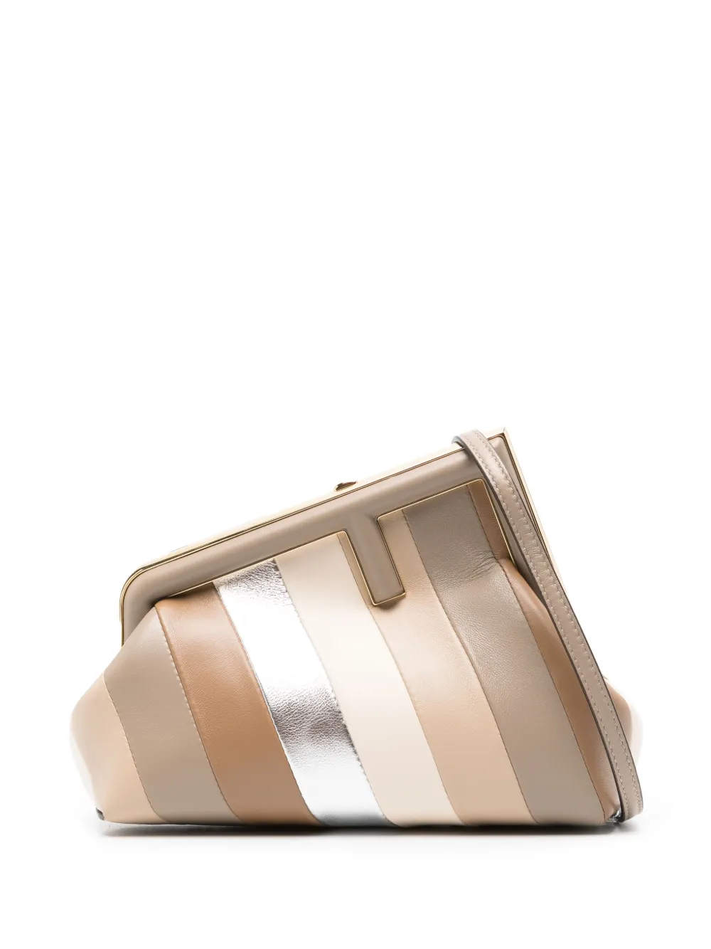 FENDI First kleine schoudertas Beige