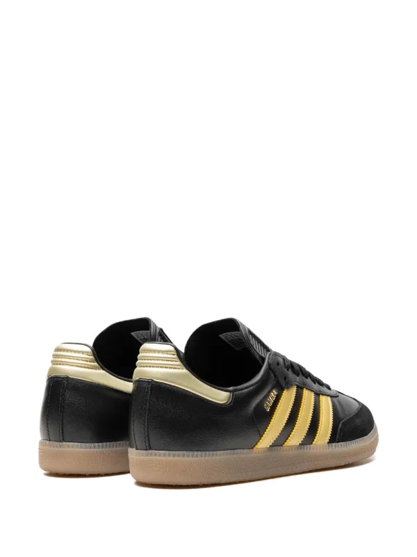 Adidas samba black and gold on sale