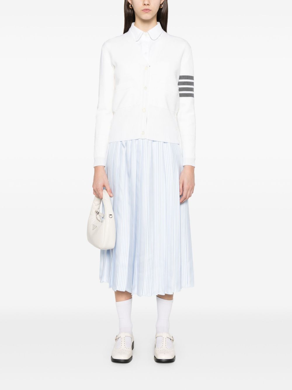 Thom Browne Gestreepte midi-rok - Blauw