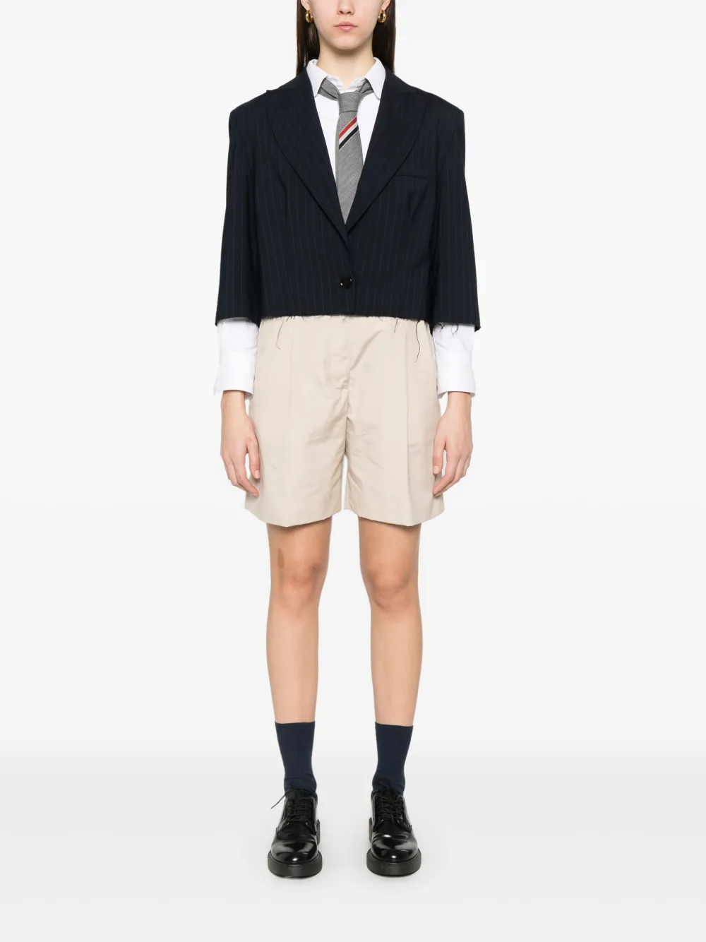 Thom Browne High waist shorts - Beige