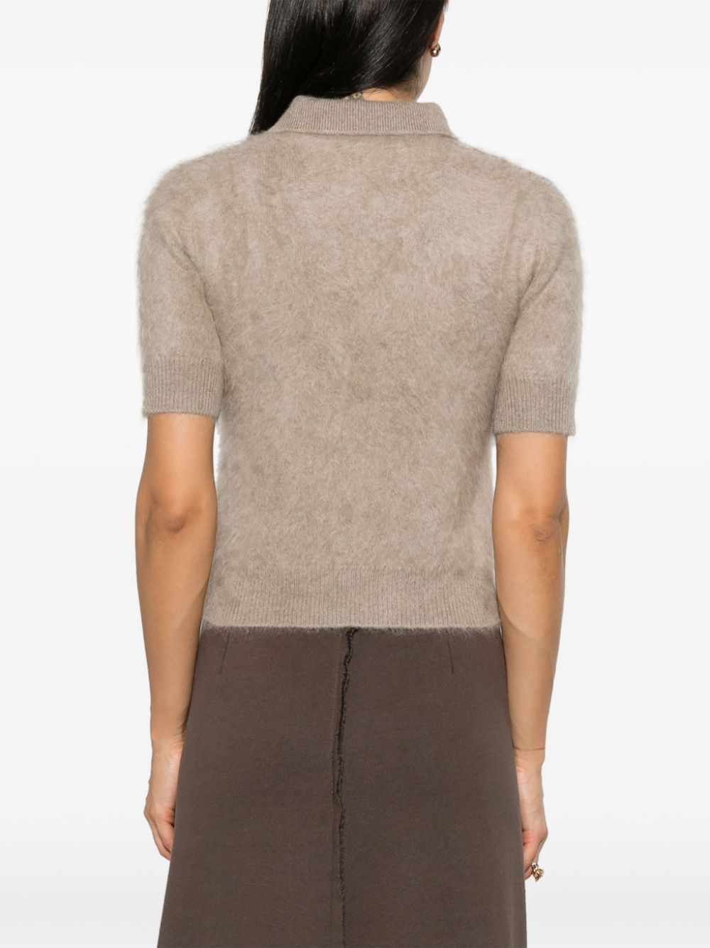 Shop Lisa Yang Carolyn Polo Top In Neutrals