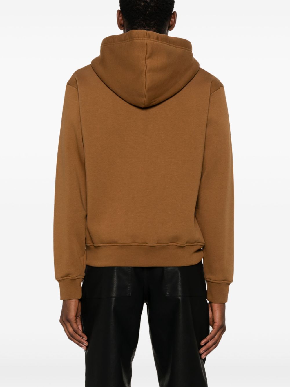 DSQUARED2 logo-flocked zip-up hoodie Men