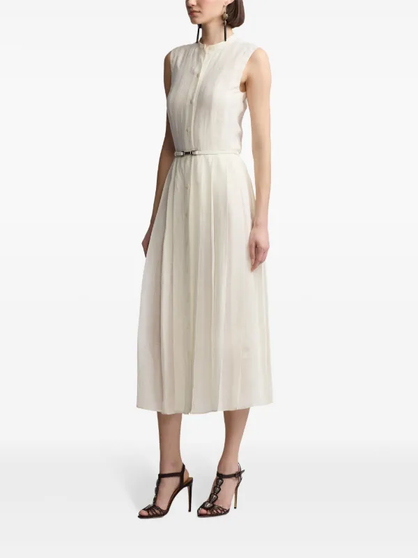 strapless open back dress Authentic Cream Long Sleeve Day Dress