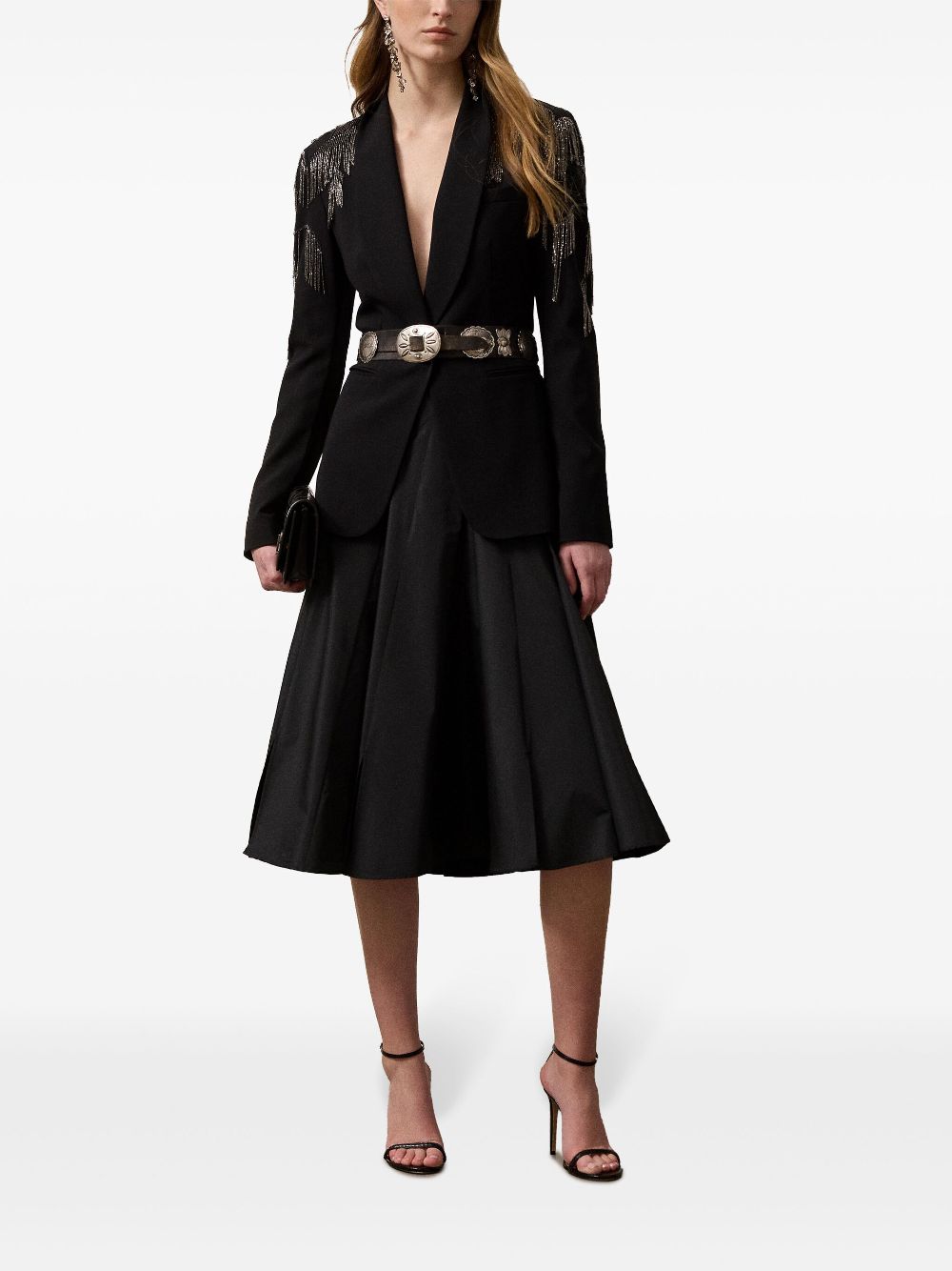 Ralph Lauren Collection Midi-rok - Zwart