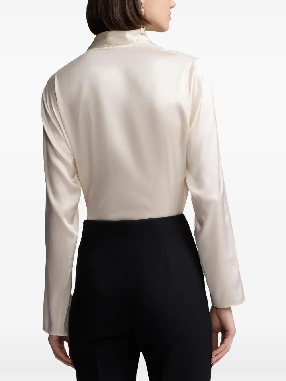 Ralph Lauren Collection Blouse met lange mouwen Beige