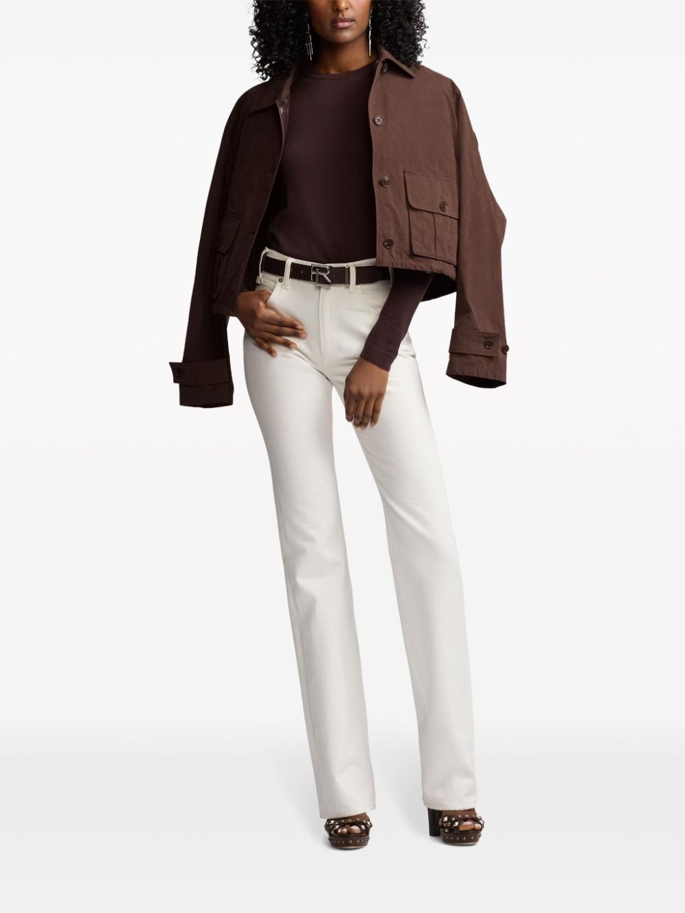 Shop Ralph Lauren Cashmere Sweatshirt In Brown