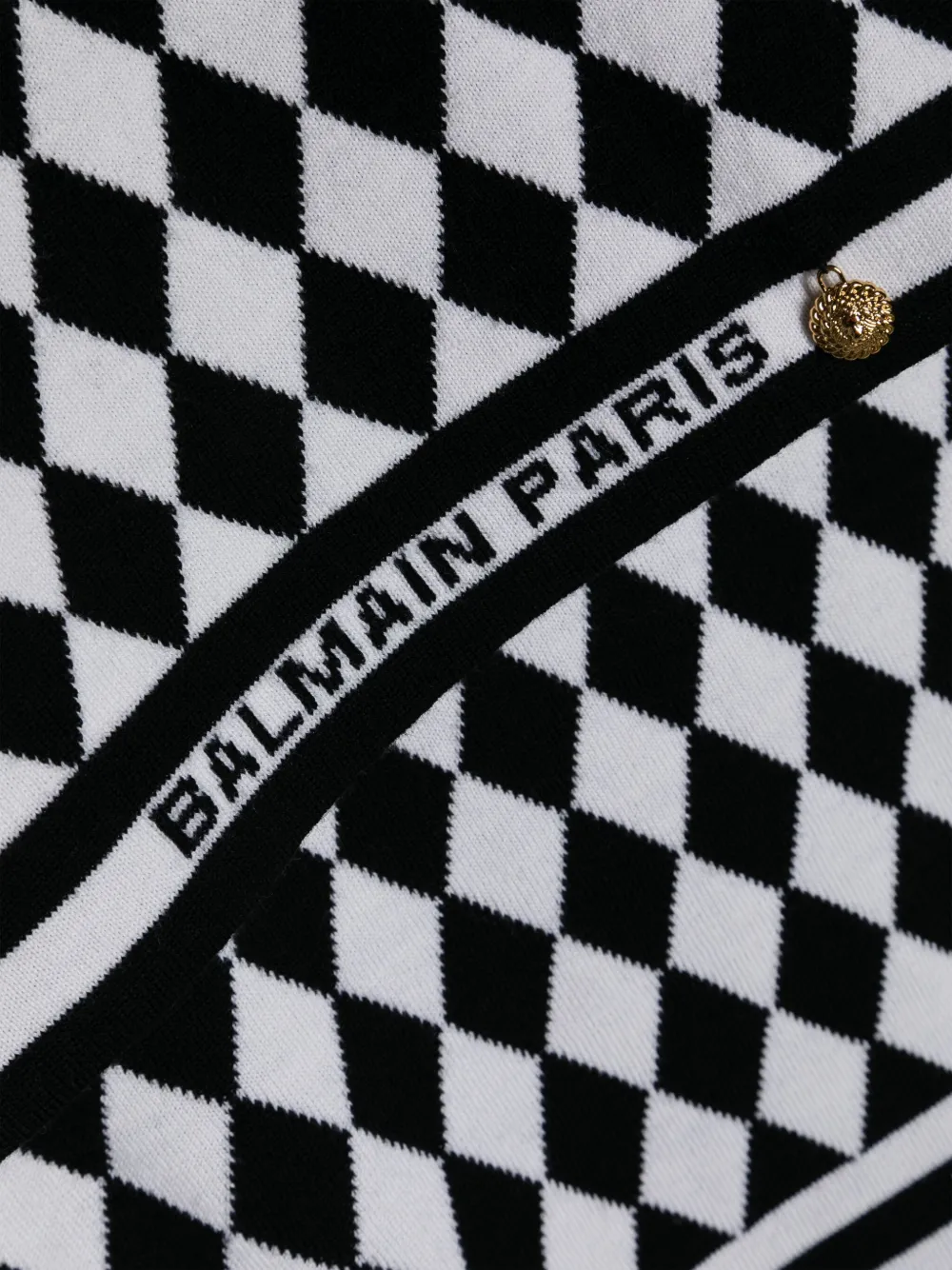 Affordable Balmain monogram-pattern merino scarf Women