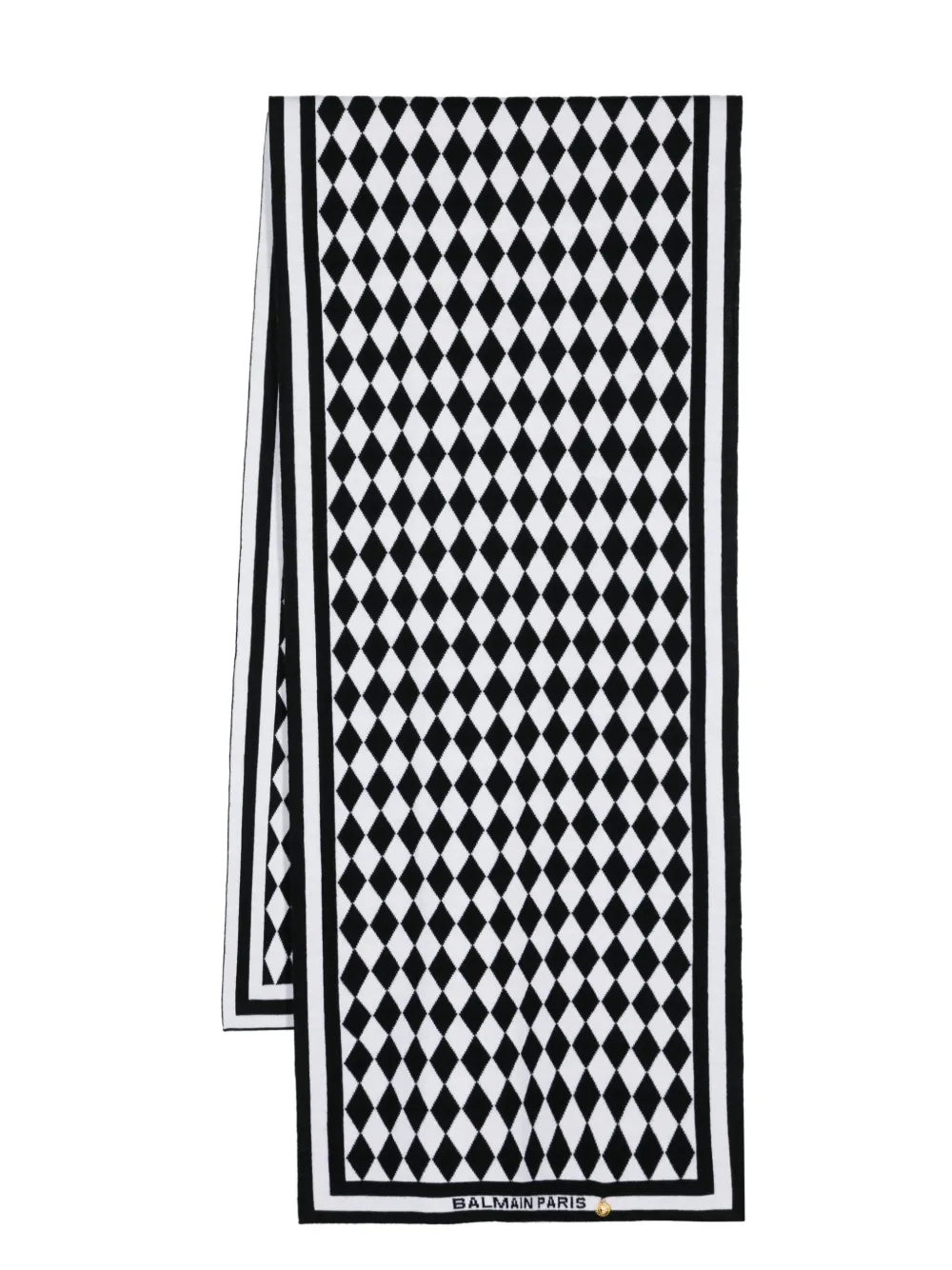 Affordable Balmain monogram-pattern merino scarf Women