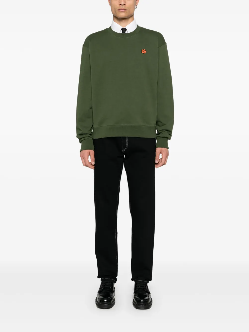 Kenzo Boke Flower-embroidered sweatshirt - Groen