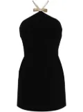 Cynthia Rowley halterneck strap-detail mini dress - Black