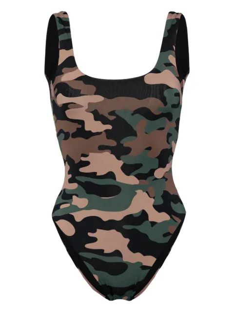 Cynthia Rowley traje de baño con estampado militar