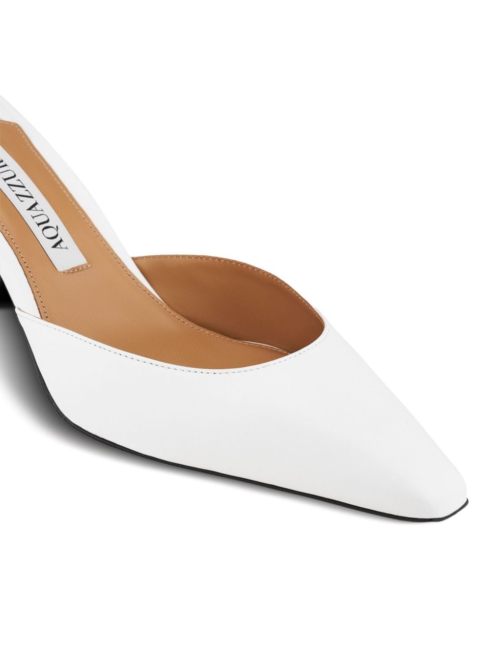 Shop Aquazzura Blade Pumps 65mm In Weiss