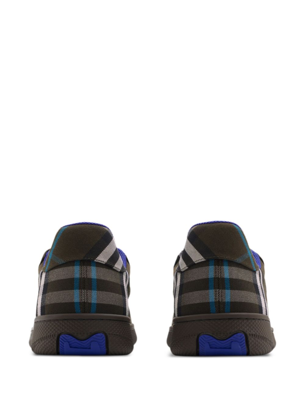 Shop Burberry Check Terrace Low-top Sneakers In Braun