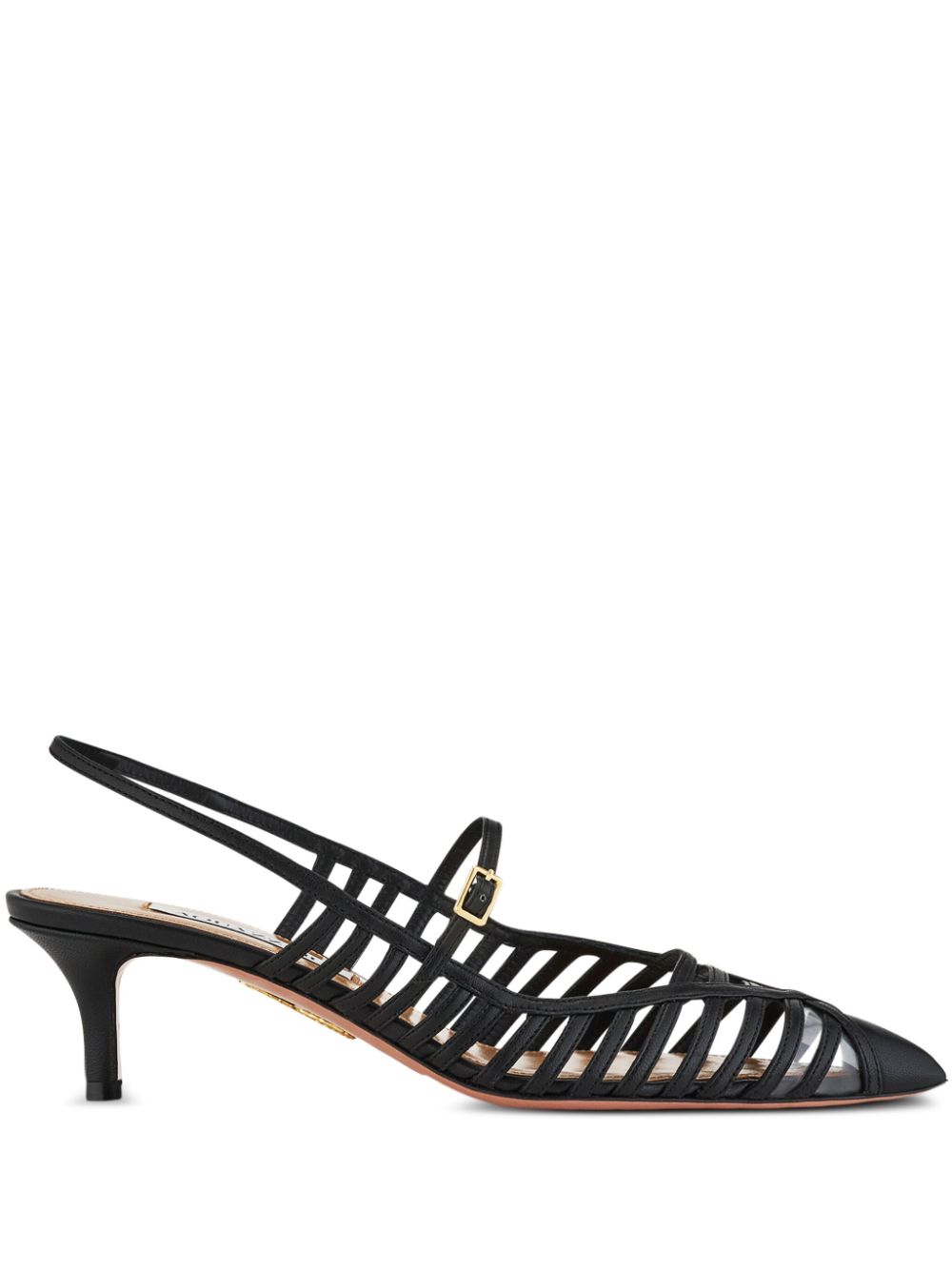 Shop Aquazzura Moonlight Dancer Pump 50 In Black