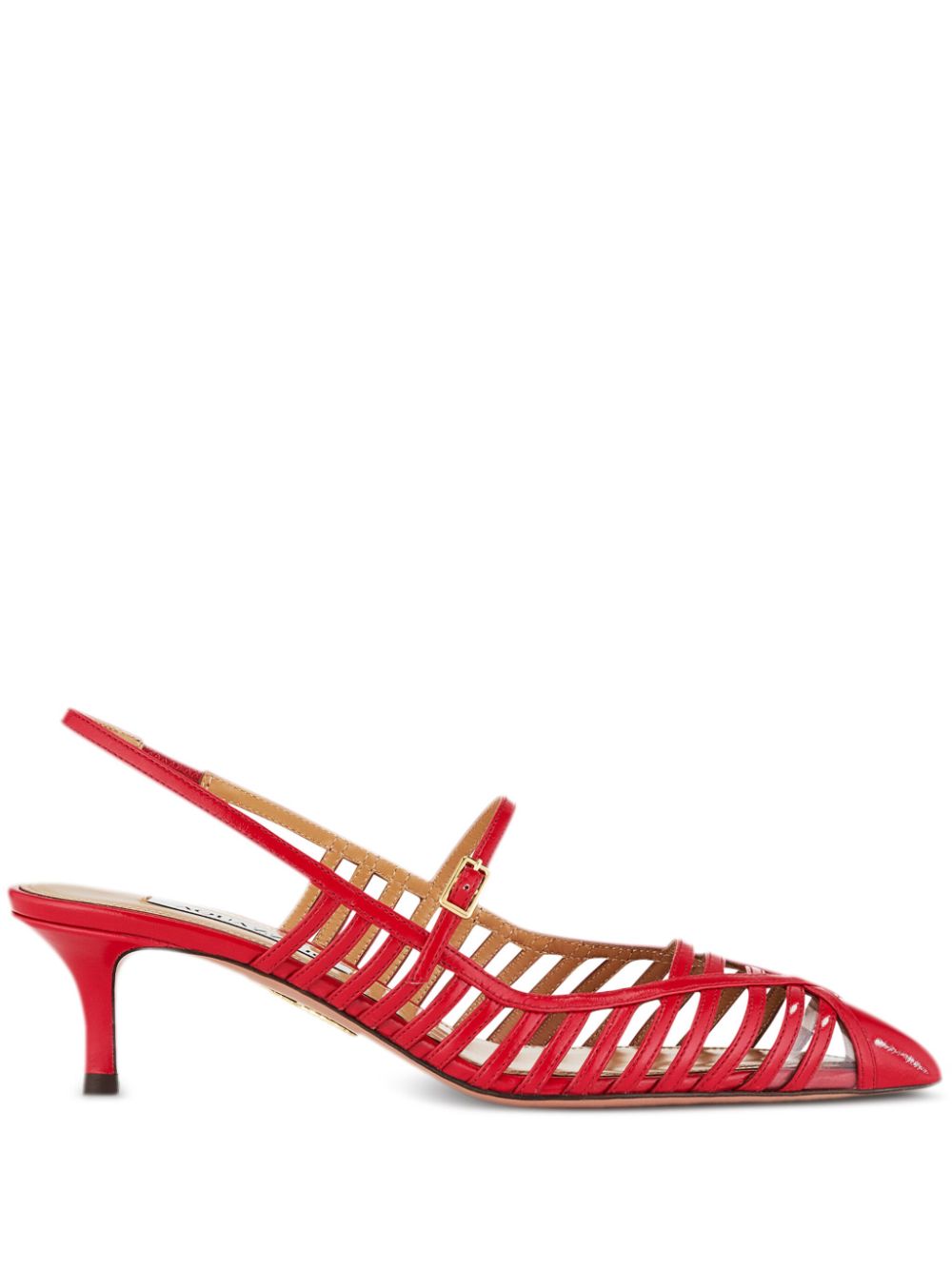 Aquazzura 50mm Moonlight Dancer pumps Rood