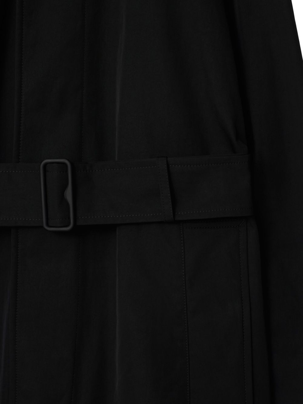 Burberry concealed-hood raincoat - Zwart