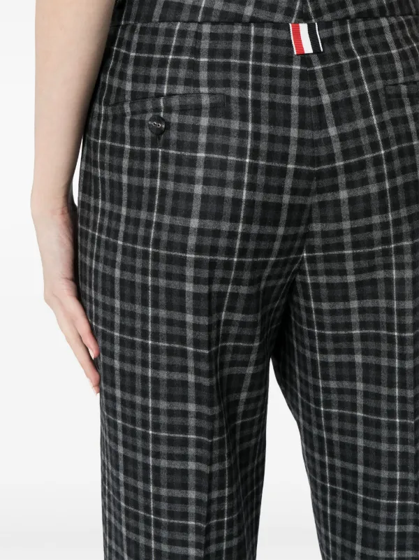 Thom Browne チェック テーラードパンツ | グレー | FARFETCH JP