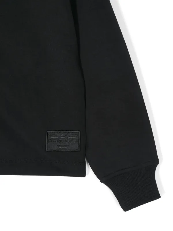 Emporio Armani Kids ジップアップ パーカー | ブラック | FARFETCH JP