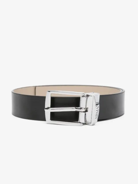 Emporio Armani Kids cinturón con logo grabado