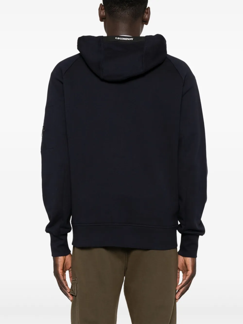 C.P. Company Katoenen hoodie met lens-detail Blauw