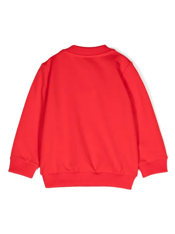 Moschino Kids テディベア スウェットシャツ | レッド | FARFETCH JP