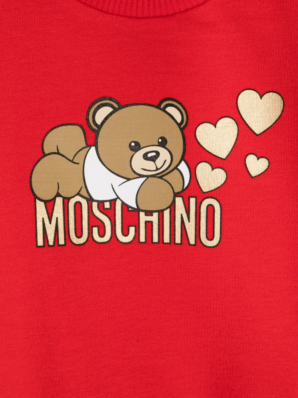 Moschino Kids Sweater met teddybeerprint Rood