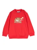 Moschino Kids Teddy Bear-print sweatshirt - Red
