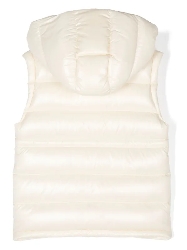 Moncler Enfant Ania パデッドベスト | ホワイト | FARFETCH JP