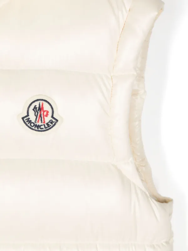 Moncler Enfant Ania パデッドベスト | ホワイト | FARFETCH JP