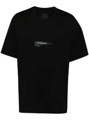 90s GIVENCHY 4G ロゴ シアー カットソー イタリア製 VTG Givenchy 4G Tシャツ | ブラック | FARFETCH JP