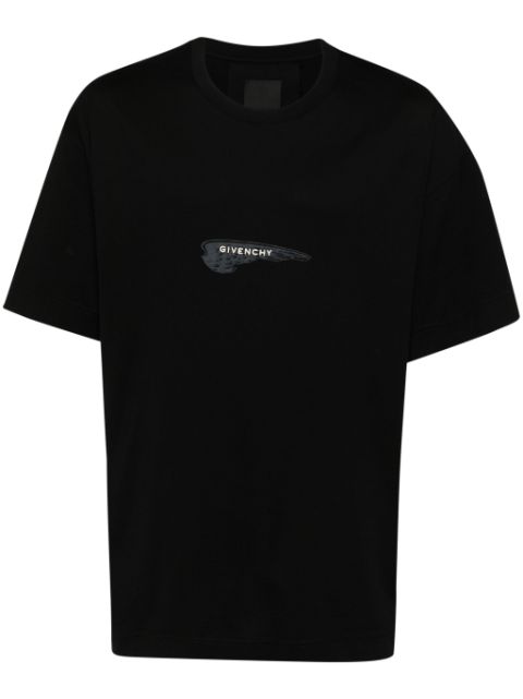 Givenchy logo-embroidered wings-print T-shirt Men