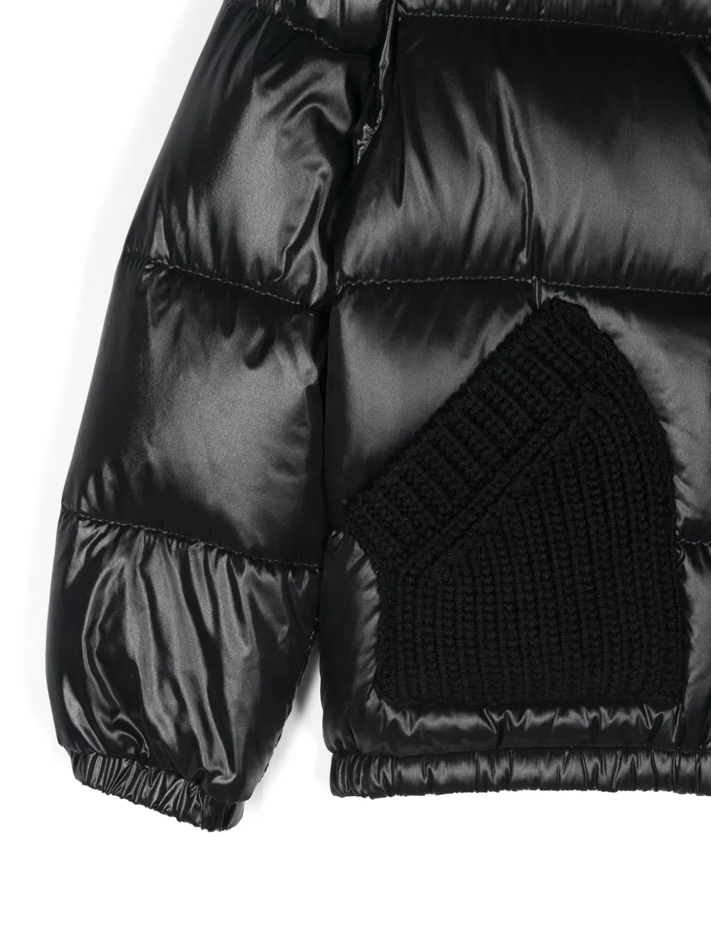 Moncler Enfant Vaigues gewatteerd jack Zwart