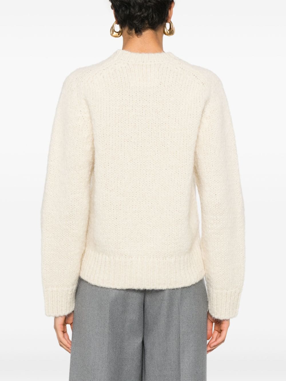 Shop Jil Sander + Chunky-knit Jumper In Neutrals