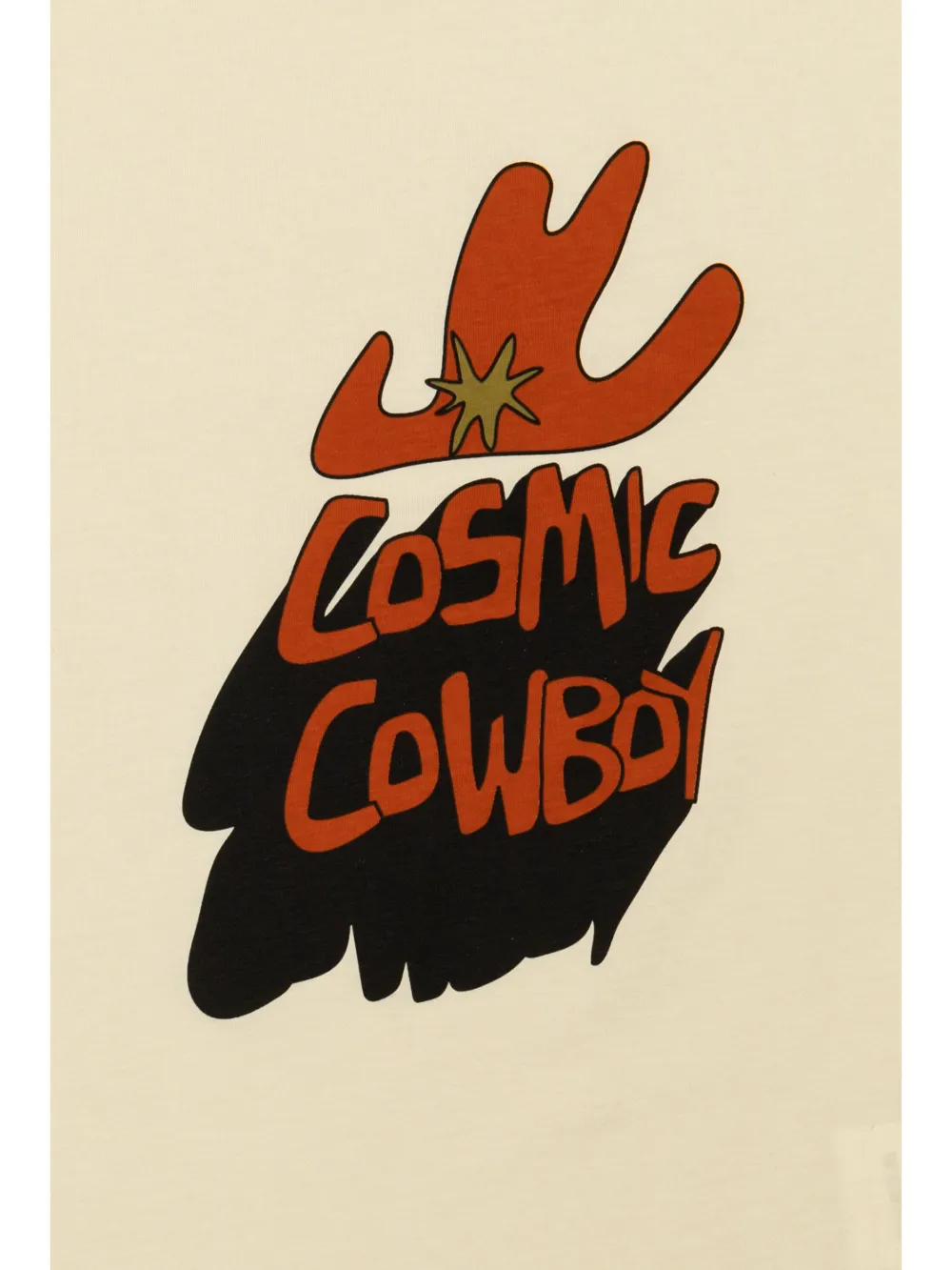 Stella McCartney Kids Cosmic T-shirt met cowboyprint Beige