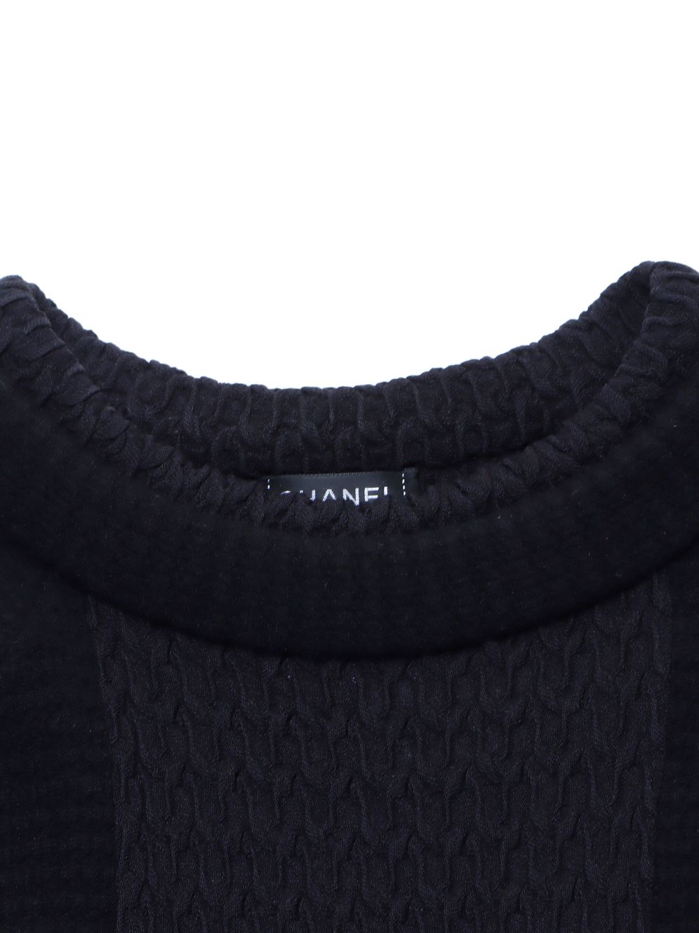 CHANEL 2000s belted wool knitted dress Women