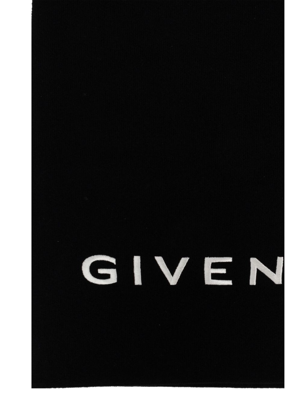 Givenchy logo-embroidered wool-cashmere scarf Men