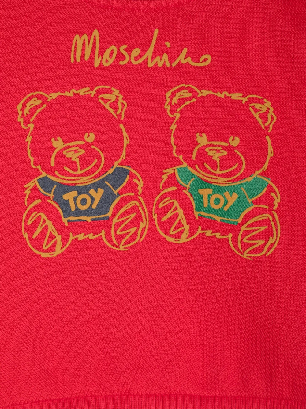 Moschino Kids Sweater met logopatch Rood