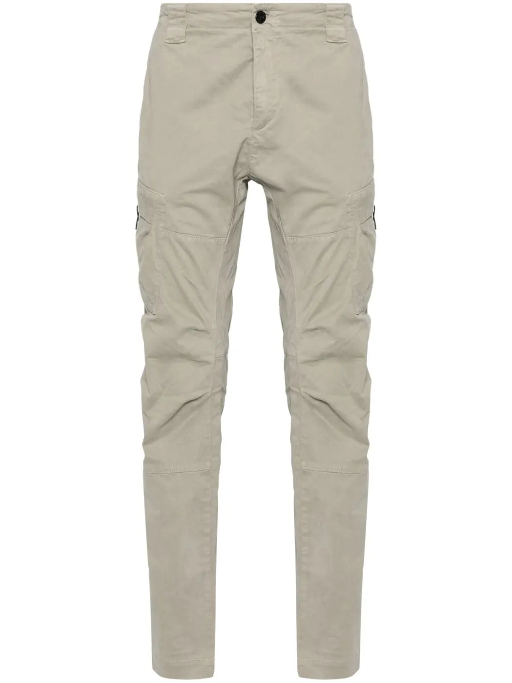 C.p. Company Ottoman Lens-patch Cargo Trousers In Grey