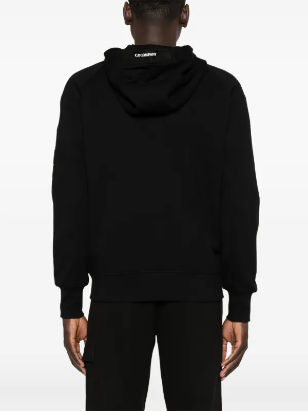 C.P. Company Lens-detailed Cotton Hoodie | Black | FARFETCH