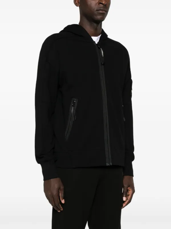 C.P. Company Lens-detailed Cotton Hoodie | Black | FARFETCH