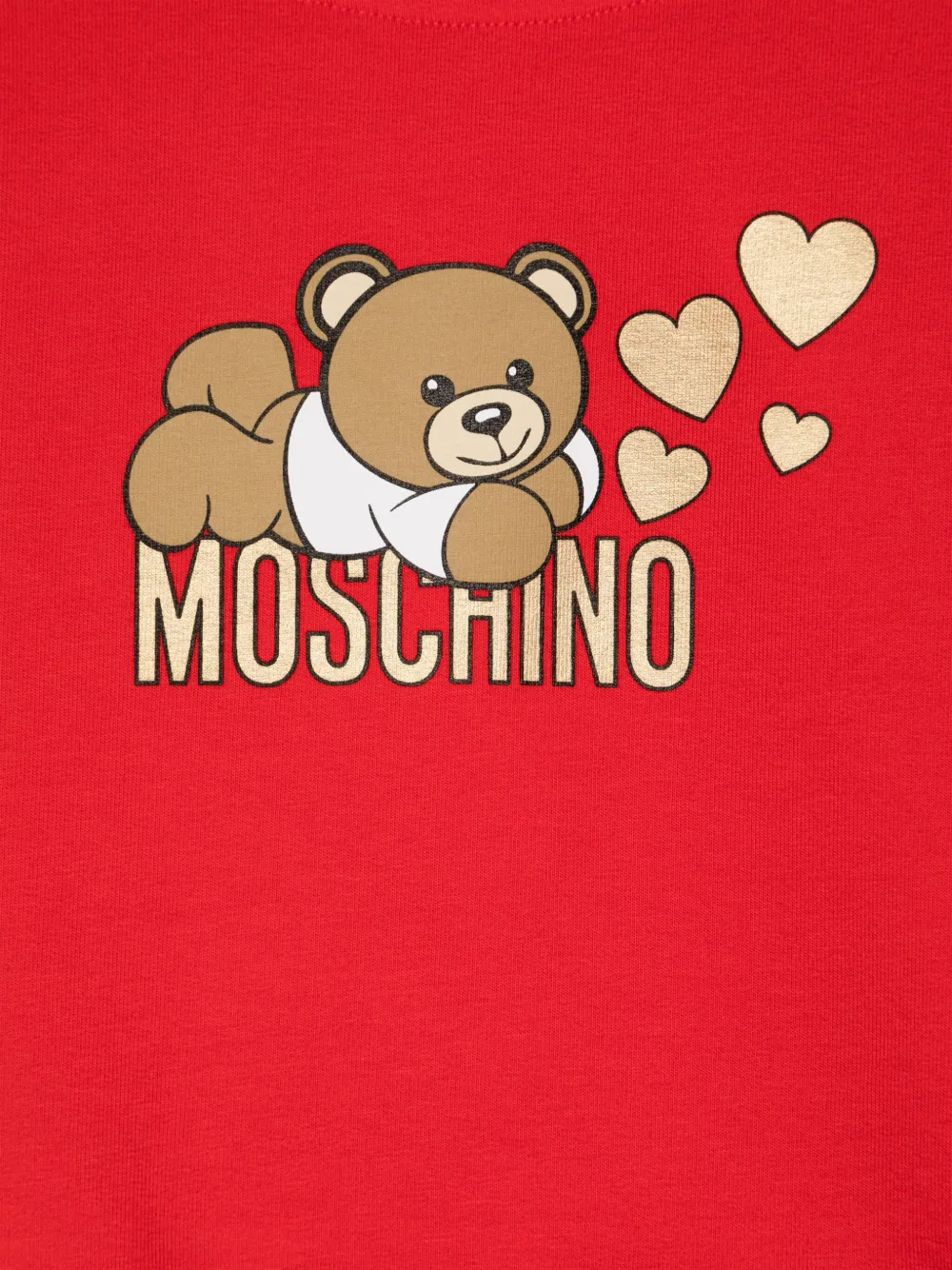 Moschino Kids Sweater met teddybeer-patroon Rood