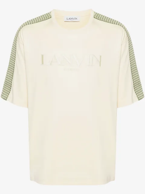 Lanvin logo-embroidered cotton T-shirt
