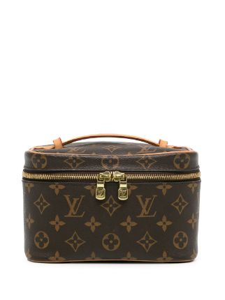 Louis Vuitton Pre Owned 2020 Monogram Nice BB Case Vanity Bag Brown FARFETCH BH