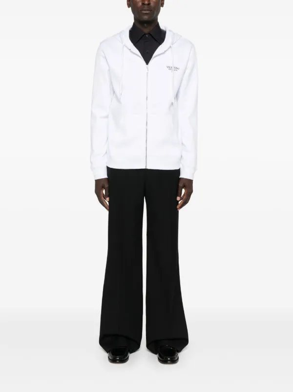 VALENTINO ホワイト パーカー ヴァレンチノ(Valentino)ヴァレンチノ ロゴ フーディ パーカー 衣料品