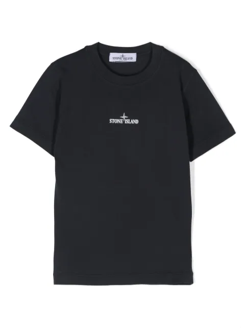 Stone Island Junior logo-print cotton T-shirt