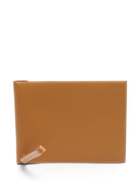 Hermès Pre-Owned 2003 logo-stamp clutch bag